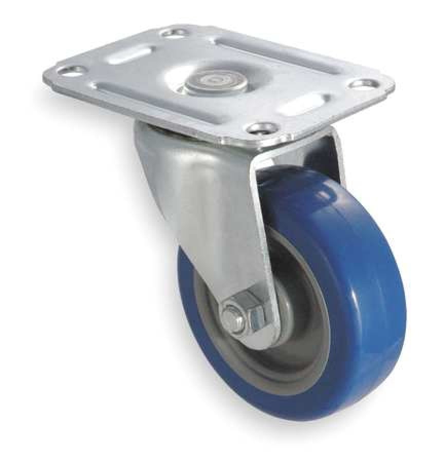 Swivel Plate Caster,Poly,3 in.,125 lb.D ZORO SELECT 1UHP8 