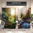 thumbnail image 2 of Oriental Furniture 6 ft. Tall Double Sided Stairway to Heaven Canvas Room Divider, 2 of 7