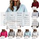 thumbnail image 3 of Neewe Womens Casual Sweatshirt Long Sleeve Tops Crewneck Loose Fit Tee Pullover Short Top Fall Shirts Fashion, 3 of 5