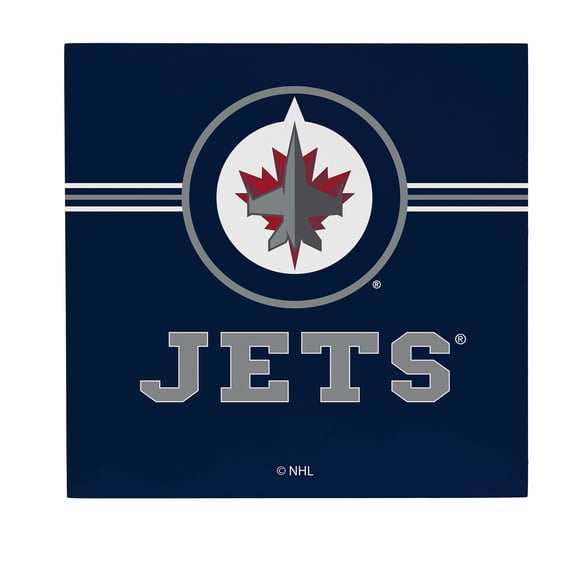 Winnipeg Jets 12" x 12" Wood Wall Sign