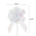 thumbnail image 2 of Lazos de regalo grandes de organza Uxcell para canastas de bodas, regalos de Navidad, chifón blanco de 4", 2 of 6