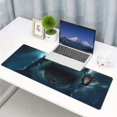 thumbnail image 4 of Rocae Undersea Shark for Gaming Mouse Pad, Mouse Pad Large, Office Computer Keyboard Mousepad, Keyboard and Mouse Pad with Stitched Edges,31.5 x 11.8 in, 4 of 5