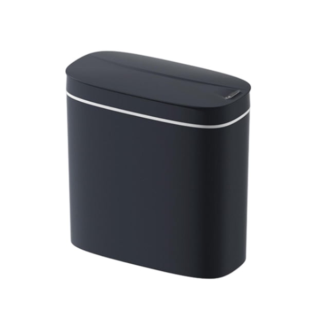 Papelera inteligente moderna sellada sin olor, 14 l, para cocina gris