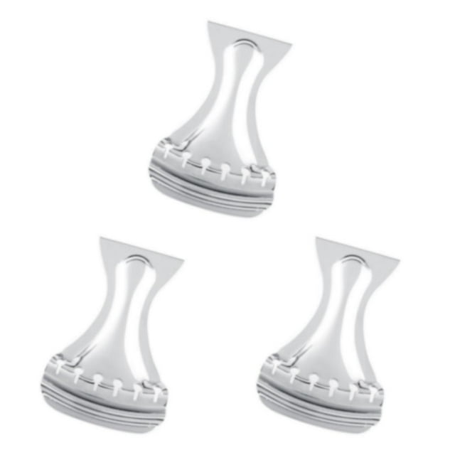 Decodeary Chrome Plated Tailpiece for Dobro Resonator Guitar Replacement Durable and Stylish Type1 3PCS