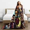 thumbnail image 4 of Samuel L Jackson Blanket Flannel Soft Throw Blankets for Bedroom Livingroom Sofa Home 40""X30"", Black, 4 of 6