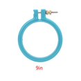 thumbnail image 1 of VONKY 1pc Embroidery Circle Plastic Cross Stitch Hoop Ring Sewing Craft DIY Loop Random Color - 9 Inches, 1 of 5