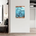 thumbnail image 3 of Nautical Anchor Wall Art Beach Ocean Theme Wall Decor Rustic Jesus Anchor Bible Quotes Pictures Canvas Prints Motivational Framed Modern Artwork for Home Living Room Bedroom Bathroom 12"x16", 3 of 6