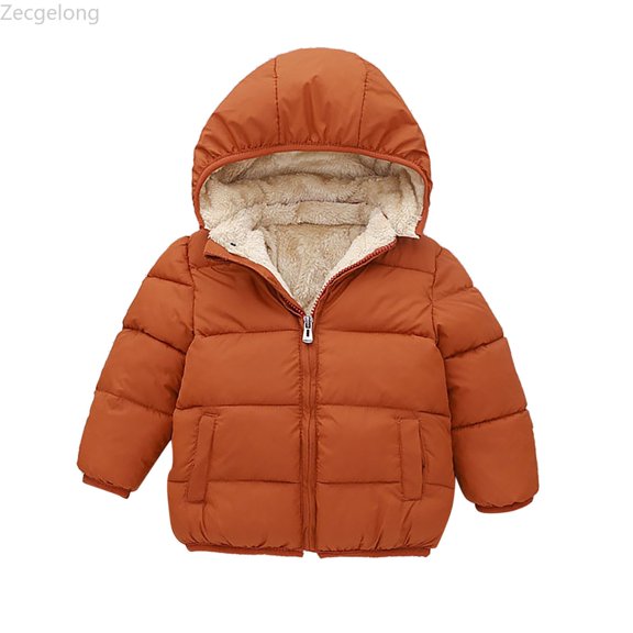 Zecgelong Toddler Kids Baby Boys Girls Winter Hooded Coat Jacket Thick Warm Outerwear Clothes Outfits