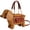 Brown, variant on Dog Crossbody Bag Cute Puppy Women Shoulder Bag Animal Shaped Pu Handbag Y2k Carrier Bag Cartoon Dog Coin Pouch