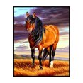 thumbnail image 3 of (SZX1192) Hilo Algodón Ecológico Bordado 11CT 3 Hebras Impresión 40*50cm Kit Serie Punto Cruz Caballo, 3 of 9
