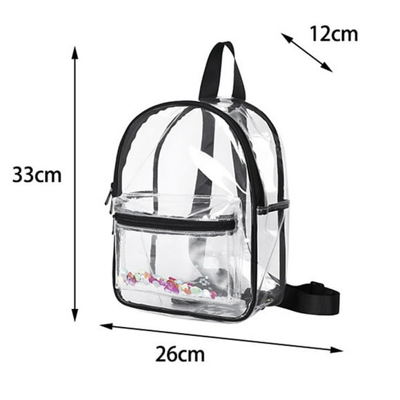 PVC Transparent Travel Bag Unisex School Clear Backpack Bookbag;PVC Transparent Travel Bag Unisex School Clear Backpack Bookbag