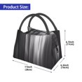thumbnail image 2 of Fotbe Monochrome Abstract Lines Bolsa Térmica Portátil con Estampado, Bolsa de Entrega de Alimentos Aislada, Bolsa Reutilizable de Gran Capacidad para Comidas y Supermercado, 2 of 6