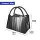 thumbnail image 2 of Fotbe Monochrome Abstract Lines Bolsa Térmica Portátil con Estampado, Bolsa de Entrega de Alimentos Aislada, Bolsa Reutilizable de Gran Capacidad para Comidas y Supermercado, 2 of 6