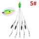 thumbnail image 2 of Señuelo de pesca con paraguas de 5 brazos Juego de cabeza de aparejo de Alabama con hilandero a presión giratorio (5) Likrtyny  Deportes al aire libre Salida diaria Juego de fiesta, 2 of 8