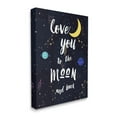thumbnail image 3 of Stupell Industries Love to the Moon Motivational Phrase Outer Space Constellations,36 x 48, Design by Amanda Murray, 3 of 7