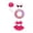 D004- E, variant on 23 Inch Standing White Goose Decoration Accessory Pack, Goose Easter Outfit, Lawn Goose Attire, Decorative Goose Outfit, 5-Piece Porch Goose Clothing Suit with Polka Dot Bikini