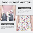 thumbnail image 6 of Pioneer Flower Floral Print Pattern Apron for Women and Men, Cotton Linen Waterproof with Pockets, Adjustable, 33x27 Inch for Kitchen, Gardening, BBQ, Salon, 6 of 6