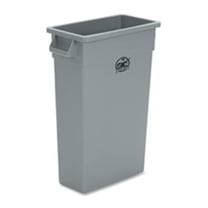 Waste Container- 23 Gallon- 16-.75in.x9-.50in.x30in.- Gray