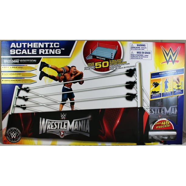 Wrestlemania 31 Edition Wwe Authentic Scale Wrestling Ring Walmart Com