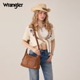 thumbnail image 6 of Wrangler Slouchy Shoulder Bag Faux Suede Hobo Bags Small Purses for Women , Brown, 6 of 7