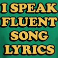 thumbnail image 3 of CafePress - I Speak Fluent Song Lyrics Dark T Shirt - Men's Classic Graphic Cotton T-Shirt, 3 of 4