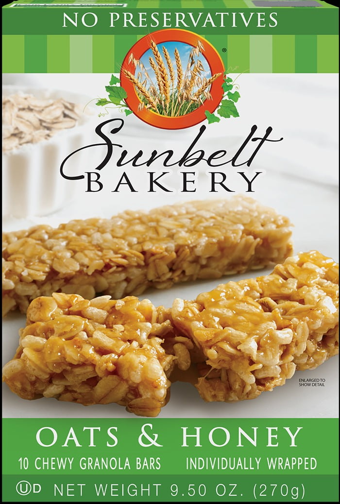 Sunbelt Bakery Oats and Honey Chewy Granola Bars, 6 Boxes