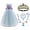 Dress+Accessories, variant on HAWEE Girl Princess Mermaid Costume Dress Cosplay Fancy Sleeveless Ariel Costume Child Birthday Party Halloween Dress