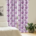 thumbnail image 3 of Ambesonne Nature Window Curtains, Vivid Rasberries Branch, Each 28" W x 63" L, Violet and Purple, 3 of 5
