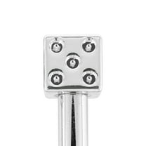 United Pacific 70049 High Impact Plastic Construction Dice Door Lock Knobs for Classic & Vintage Cars/Trucks, 10-32 Thread - Chrome (Pack of 2)