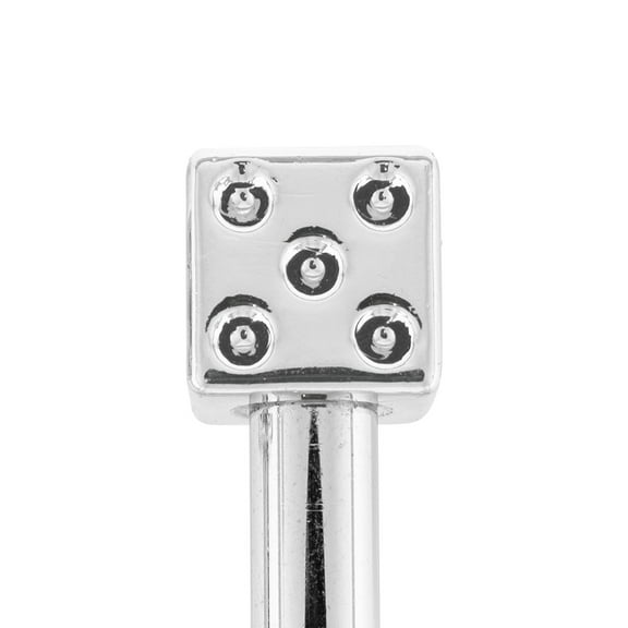 United Pacific 70049 High Impact Plastic Construction Dice Door Lock Knobs for Classic & Vintage Cars/Trucks, 10-32 Thread - Chrome (Pack of 2)