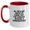 White/Red, variant on Funny Sonographer Gifts from Friends for Graduation Unique Two Tone Coffee Mugs - All Men Are Created Equal But The Coolest Become A Sonographer