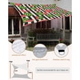 thumbnail image 4 of Sun Shade Sail 8'x10' Watermelon Rectangle Sun Shade Sails Canopy Waterproof Summer Fruit Black Stripes Outdoor Sunshades Sand UV Block Cover Shades Cloth for Patio Backyard Garden Deck Porch Lawn, 4 of 9