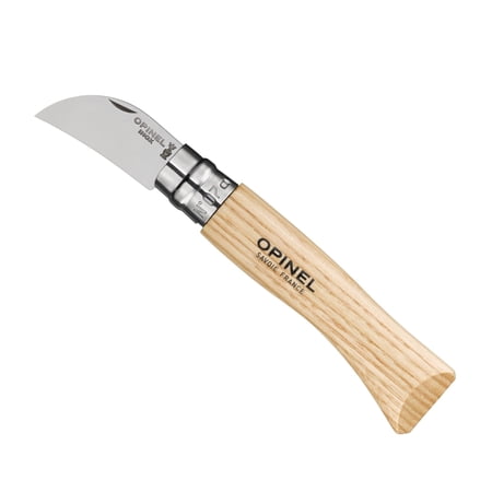 Opinel No.7 Folding Chestnut and Garlic Knife European Chestnut Wood Handle 12C27 Stainless Steel Blade