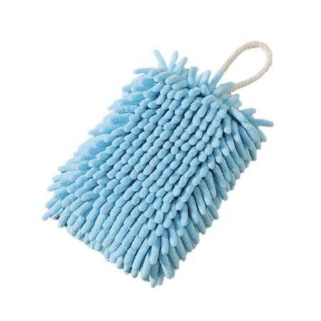 

Sukalun Kitchen Hand Towels | Ultra-absorbent Hand Towels for Bathroom | Soft Fluffy Chenille Hand Towel with Lanyard Quick Dry Towel for Hotel Office Bathroom Kitchen
