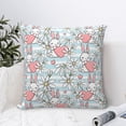 thumbnail image 4 of Pofeuu Cute Rabbit And Heart Print Double-sided plush pillowcase Square Throw Pillow Covers Pillows Cover for Living Room Bedroom Sofa Couch Cushion Cover（No pillow core）-16"x16", 4 of 7