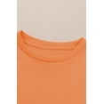 thumbnail image 4 of POGLIP Haut à Manches Longues Col Rond Uni Orange pour Femmes, 4 of 6
