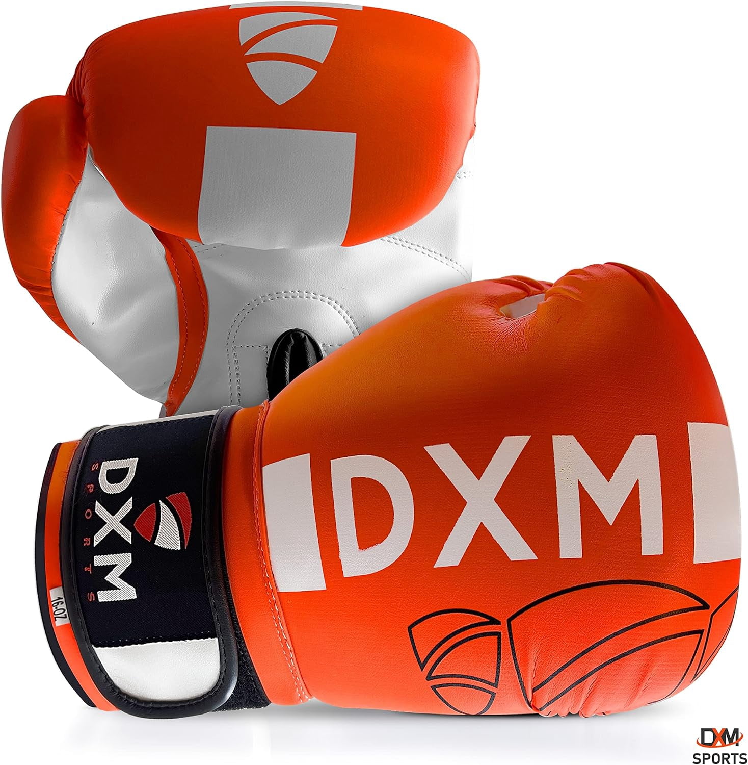 DXM SPORTS Boxing Gloves for Men & Women, Ideal for Heavy Punching Bag Workout Kickboxing, Muay Thai, MMA - 12oz