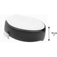 KMINA Toilet Seat Risers for Seniors with Lid (4", Soft), Raised