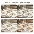 thumbnail image 7 of ODIKA 5'x7' Washable Area Rug Abstract Minimalist Scattered Shapes Covering Dining Neutral for Guest Room, Lounge, Apartment, Non-Slip Low Profile, Stain Resistant, 7 of 7