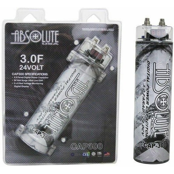 Absolute GRT108B Pair 8 Gauge Chrome Power Ring Terminal