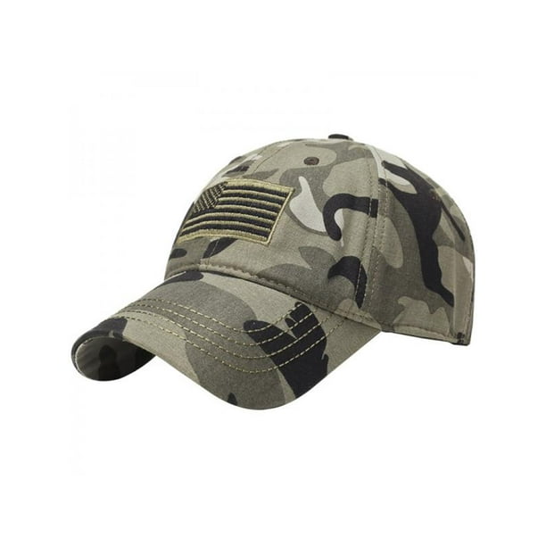 Low Profile Baseball Cap Olive Drab American Flag Embroidered US Flag ...