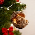 thumbnail image 4 of Bfogop Forest Animal Acorn Ornaments – Cozy Forest Christmas Ornaments, 2025 New Pine Cone Decoration, Woodland Creature Figurine, 2D Acrylic Hanging Ornament Home Party Decor 4Inch, 4 of 5