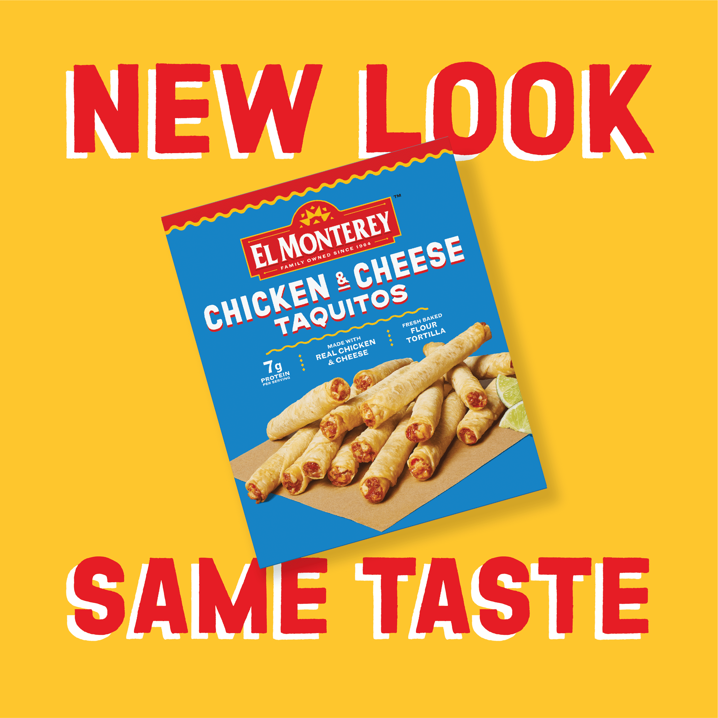 El Monterey Chicken & Cheese Flour Taquitos 20 oz, 20 Count (Frozen)