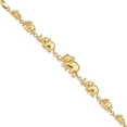thumbnail image 2 of 14K Yellow Gold Graduated Elephant Bracelet Made In United States fb372-7, 2 of 5