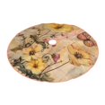 thumbnail image 2 of KLL Christmas Tree Skirt,Party Decorations Farmhouse for Christmas Decorations Holiday Party 36" -Vintage Floral Butterfly Collage, 2 of 6
