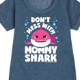 thumbnail image 3 of Baby Shark - Don't Mess With Mama Shark - Toddler And Youth Girls Fleece Dress, 3 of 6