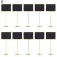 thumbnail image 1 of 10Pcs Mini Chalkboards Creative Shape Eye-catching Wood Small Chalkboard Message Notice Blackboard with Stand for Home, 1 of 10