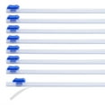thumbnail image 1 of 8pcs Plastic Wrap Cutter, 14in Plastic Wrap Slide Cutter Self Adhesive Installation Replacement for Aluminum Foil Wax Paper Parchment Paper Wrap Dispenser, Blue, 1 of 6