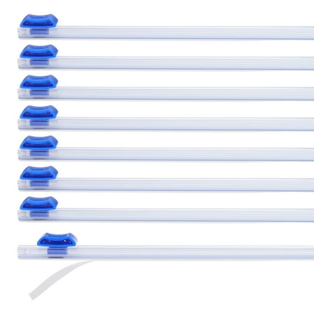8pcs Plastic Wrap Cutter 12in Plastic Wrap Slide Cutter Self Adhesive Installation Replacement for Aluminum Foil Wax Paper Parchment Paper Wrap Dispenser Blue