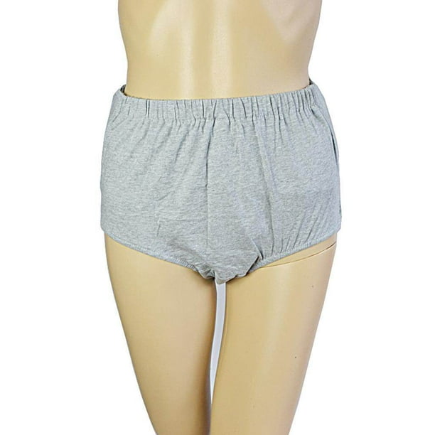 ruzhgo Women Adults Reusable Incontinence Underwear Incontinence  Incontinence Pant Diaper Protective Underpant Incontinence Underwear Grey  XXL 